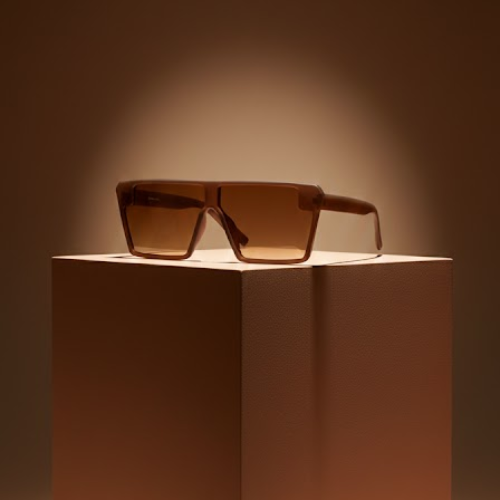 Davidson Brown Square Sunglass