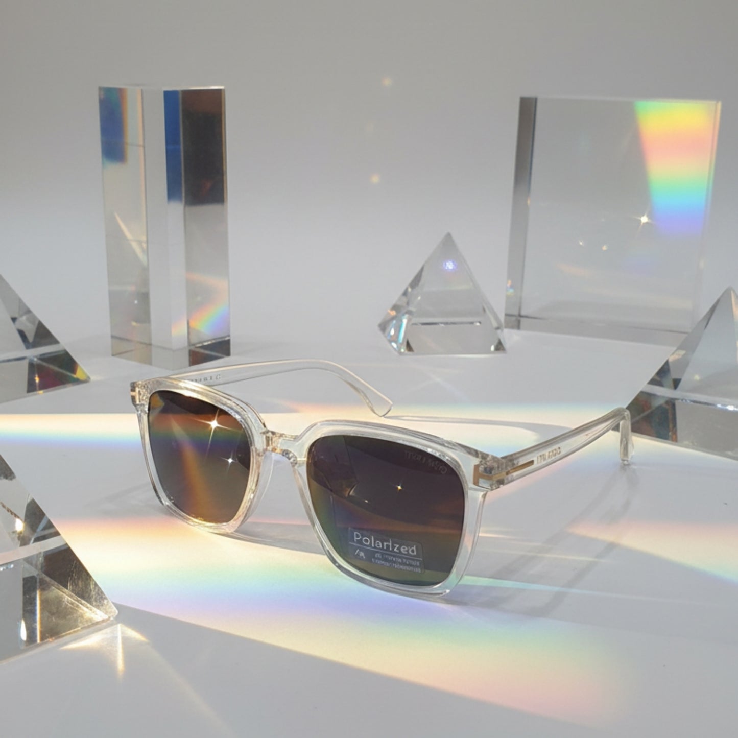 Retro White transprant Luxury Sunglasses