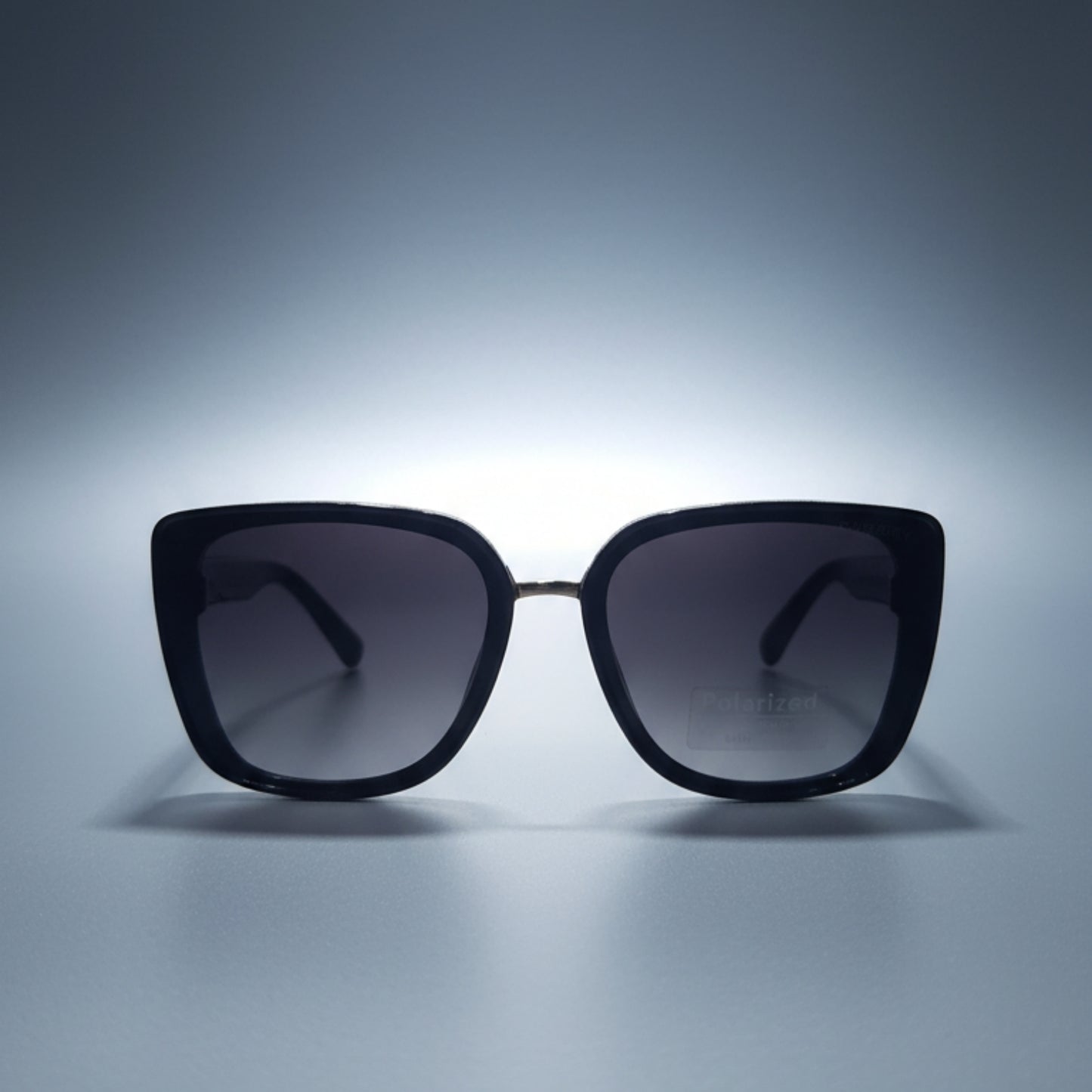 BURBERRY Jet Black Polarized Sunglasses -P2639-