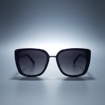 BURBERRY Jet Black Polarized Sunglasses -P2639-