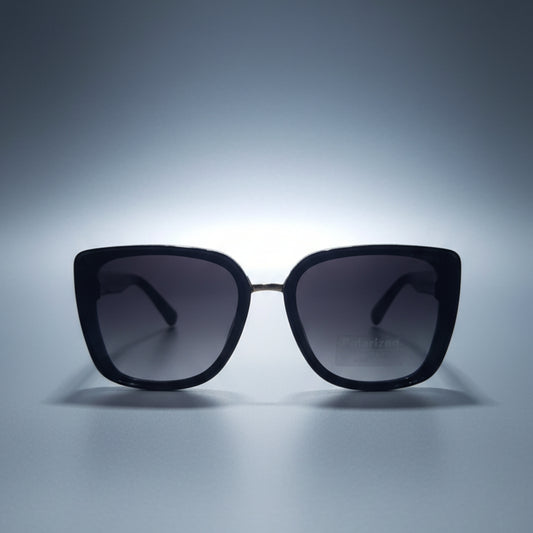 BURBERRY Jet Black Polarized Sunglasses -P2639-