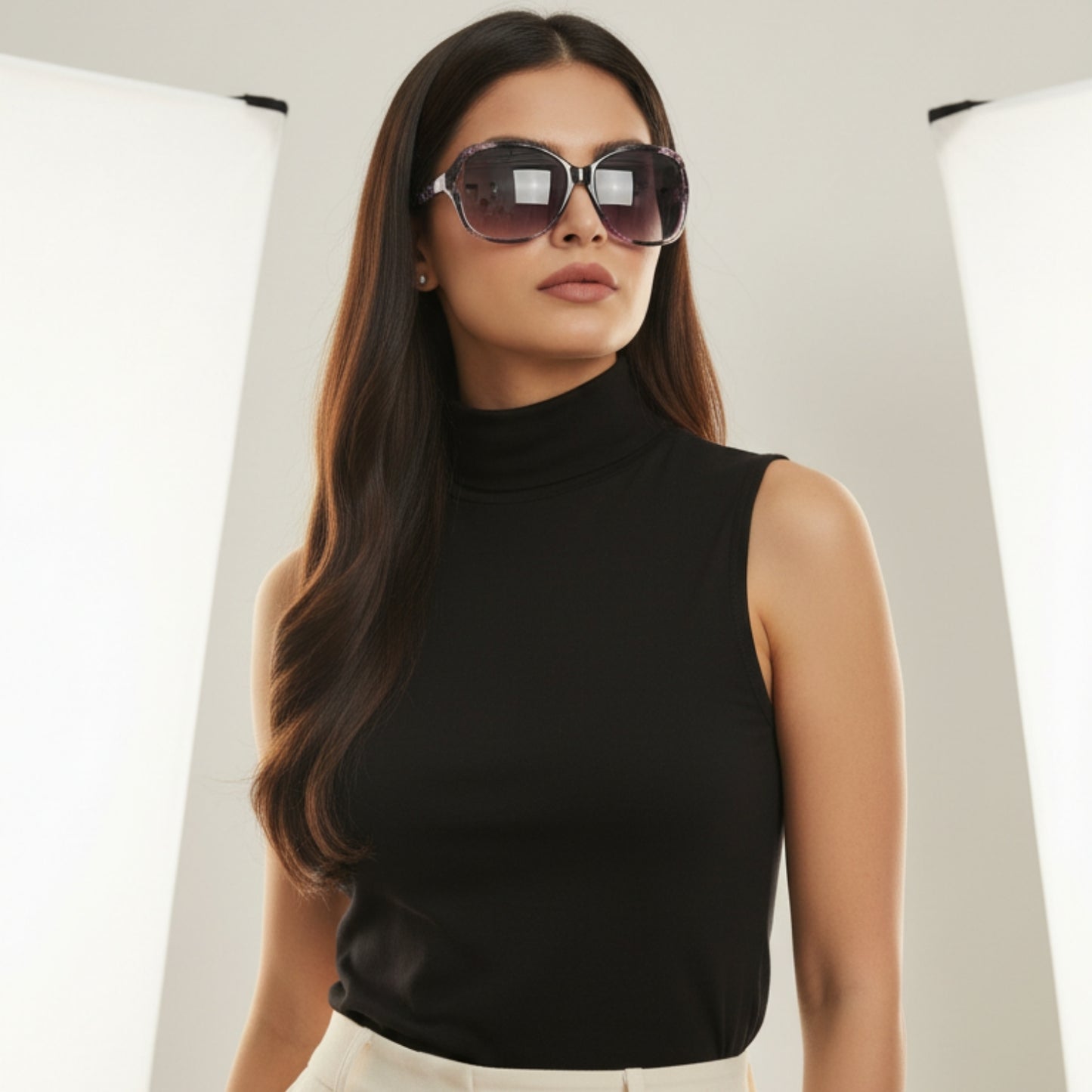 Midnight Noir Polarized Sunglasses -SR0124-