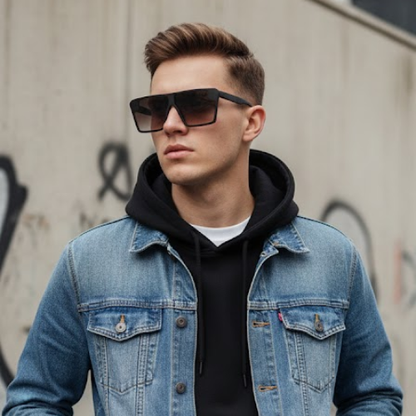 Davidson Brown Square Sunglass