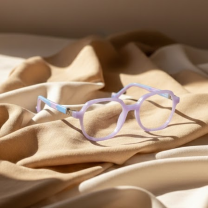 Petal Purple Round Cut Frame