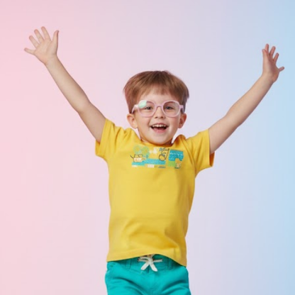 Baby pink Round Frame