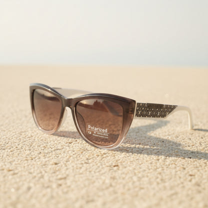 NovaBeam White Gold Polarized Luxury Sunglasses