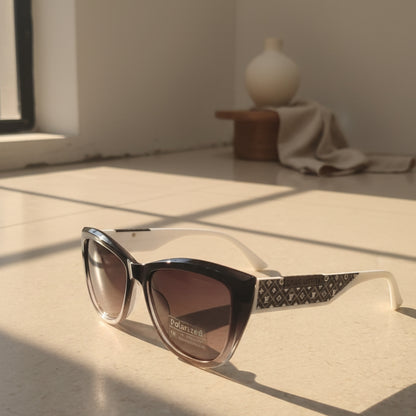 NovaBeam White Gold Polarized Luxury Sunglasses
