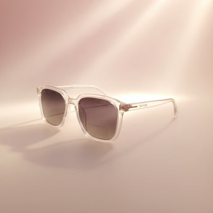 Retro White transprant Luxury Sunglasses